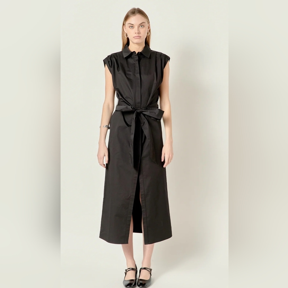 ⭐️ English Factory Shoulder Pleated Dress